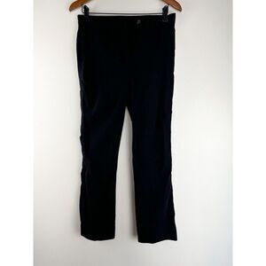 Anatomie Black Techno Chino Mid Rise Pant Travel Lightweight Comfort